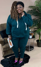 Load image into Gallery viewer, “Just Right” Hunter Green Jogging Suit