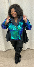 Load image into Gallery viewer, “Boss Lady” Sequins Peplum Jacket