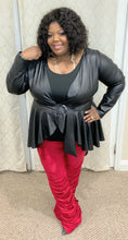 Load image into Gallery viewer, Sleek Faux Leather Top