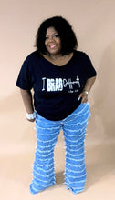 Load image into Gallery viewer, “Fringe Fever” Flare Jeans
