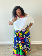 Load image into Gallery viewer, Vivid Abstract Maxi Skirt