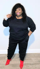 Load image into Gallery viewer, Black Beauty Luxe Jogging Set