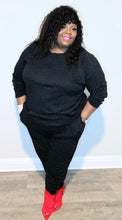 Load image into Gallery viewer, Black Beauty Luxe Jogging Set