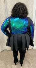 Load image into Gallery viewer, “Boss Lady” Sequins Peplum Jacket