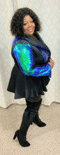 Load image into Gallery viewer, “Boss Lady” Sequins Peplum Jacket