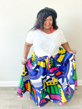 Load image into Gallery viewer, Vivid Abstract Maxi Skirt