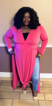 Load image into Gallery viewer, Fuchsia Double Split Maxi Dress